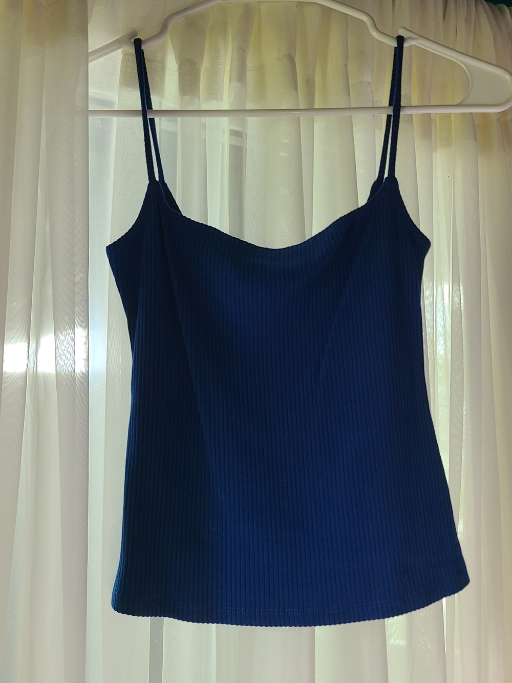 Reformation Ribbed Spaghetti Strap Cami Tank